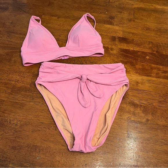 J. Crew pink bikini two piece swimsuit size small - Picture 1 of 10